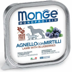 Monge Dog Monoprotein Fruits Pate Lamb with Blueberries 150 g | 8009470014359