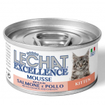 LeChat Excellence Mousse Kitten Rich in Salmon and Chicken 85 g | 8009470060936