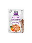 Brit Care Cat Kitten Pouch Fillets in Gravy Turkey 85 g | 9072  | 8595602565412