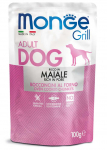 Monge Dog Grill Pouch Adult Chunkies Rich in Pork 100 g | 8009470013147