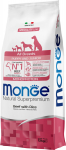 Monge Dog All Breeds Puppy and Junior Monoprotein Beef with Rice 12 kg | 8009470011365