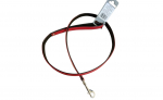 Leash Modern Art 13/110 nickel Faux Leather red/black | 4016739995308