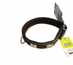 Hunter Collar Croque Art Bone 40 nickel Faux Leather Kroko brown/brown | 4016739995773