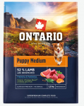 Ontario Dog Puppy Medium Lamb with Brown Rice 2,25 kg | 8595681851482