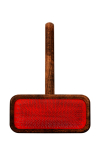Iv San Bernard Medium Slicker Brush Red Cord Wooden |