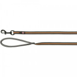 Trixie Fusion Tracking Leash M-XL (10 m / 17 mm), Graphite / Papaya | 4053032443334