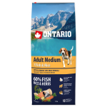 Ontario Dog Medium Adult Fish & Rice 12 kg | 13615  | 8595091780228