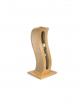 Wood and cardboard cat scratcher Onda | 8011391615744