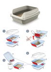 Litter tray with high edge 56x40x25h | 8016040804135