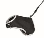 Trixie Cat Reflective Soft Harness XXL with Lead, 36-54 cm, Black | 4047974418956
