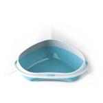 Open cat corner toilet with border Shuttle Corner Medium 49x40x17,5 cm, different colors | 8016040105355