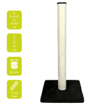 Extra high Scratching Tree for cats 40x40x90 cm balck | 4047059408674