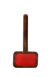 Iv San Bernard Small Slicker Brush Red Cord Wooden |