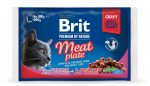 Brit Premium Cat Pouch Meat Plate 400 g (4x100 g) | 8595602506262