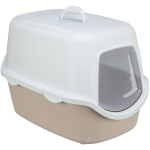 Trixie Vico Cat Litter Tray with Hood, 40 x 40 x 56 cm, Blush/White | 4053032681651