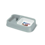 Water and food dispenser cm 34 x 20,5 x 7 h, different colors | 8016040100992