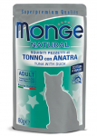 Monge Natural pouches Tuna in Jelly with Duck 80g | 8009470007771