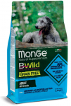 Monge Dog BWild Grain Free All Breeds Adult Anchovies with Potatoes and Peas 2,5 kg | 8009470004701