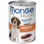 Monge Dog Fresh Adult Chunks in Loaf with Duck 400 g | 8009470014564