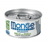 Monge Cat Monoprotein Flakes Chicken with Peas 80 g | 8009470007184