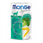 Monge Cat Supreme Pouch Adult Tuna Flakes with Broccoli and Baby Corn 80 g | 8009470006828