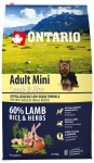 Ontario Dog Mini Adult Lamb & Rice 6,5 kg | 13668  | 8595091780198