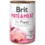 BRIT CARE wet Chicken & Turkey Pate & Meat for Puppy 400 g | 8595602557448