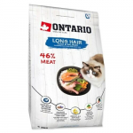 Ontario Cat Adult Long Hair Duck & Salmon 2 kg | 13910  | 8595091792993