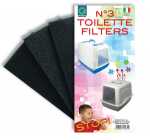 Set 3 substitutes for toilet-filter 9 x 18 x 2 h cm | 8016040105812