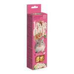 Little One Sticks for hamsters, rats, mice and gerbils with puffed rice & nuts 2х55g in box | 4602533784462