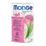 Monge Cat Supreme Pouch Sterilised Tuna Flakes with Quinoa and Green Beans 80 g | 8009470007788