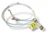Hunter Modern Art 11/200 artificial leather, light blue/white - adjustable training leash for dogs | 4016739978820