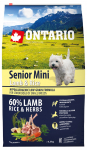 Ontario Dog Mini Senior Lamb & Rice 6,5 kg | 13424  | 8595091780358