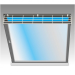 TRIXIE kaitsev&otilde;re kallutatavatele akendele &ndash; &uuml;lemine/alumine paneel, 65x16 cm | 4011905044170