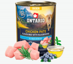 Ontario Adult Chicken Pate Flavoured with Blueberries 800 g | 8595681859921