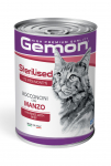 Gemon Cat Sterilised Chunkies with Beef 415 g | 8009470300704