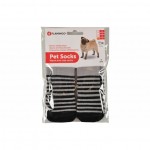 Flamingo pet socks L 59*50mm BLACK/GREY 4 gab. | 5400585011494