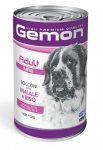 Gemon Dog Maxi Adult Chunks with Pork and Rice 1250 g | 8009470387941