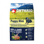 Ontario Dog Mini Puppy Lamb & Rice 2,25 kg | 13108  | 8595091780099