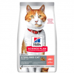 Hills Science Plan Cat Adult Sterilised 1-6 with Salmon 1,5 kg barība kaķiem | 052742071527
