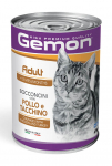 Gemon Cat Adult Chunkies with Chicken and Turkey 415 g | 8009470300728