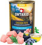 Ontario Dog Adult Chicken Pate with Blueberry Flavor 400 g | 8595681859860