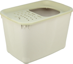 Trixie Hop-In Cat Litter Tray, 38 x 39 x 58 cm, Grey-Green | 4011905900421