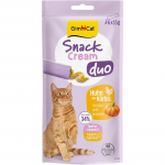 GimCat Snack Cream Duo Chicken with Pumpkin 6x15 g | 4002064422558