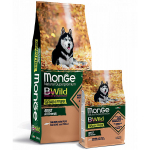 Monge Dog BWild Grain Free All Breeds Adult Salmon with Peas 12 kg | 8009470012119