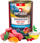 Ontario Dog Adult Monoprotein Beef Pate with Carrot 400 g | 8595681860040
