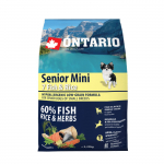 Ontario Dog Mini Senior Fish & Rice 2,25 kg | 110104  | 8595091780310
