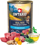 Ontario Dog Adult Veal Pate with Turmeric Flavor 400 g | 8595681859891