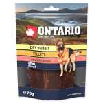 Ontario Dog Dried Rabbit Fillet, 70g, Papildbariba suniem Trusa galas gabalini. | 105654  | 8595091776399