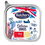 Butchers Cat Delicious Dinners Chunks in Gravy with Beef 100 g | 12721  | 5011792006953